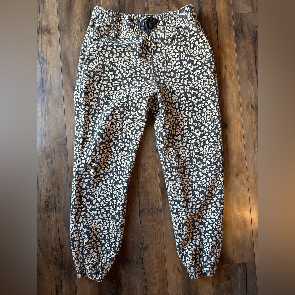 Kachel x Anthropologie Leopard Jogger Pants Small Drawstring Elastic Waist - Picture 2 of 9